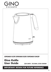 GINO D'ACAMPO GPKN001GN3P User Manual