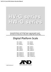 A&D HW-600KGV3 Instruction Manual