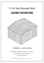 domi outdoor living LGCF1620A Assembly Instructions Manual