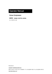 KAESER KOMPRESSOREN M250 Operator's Manual