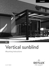 SKYLUX Vertical sunblind 78065 Mounting Instructions