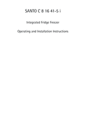 AEG SANTO C 8 16 41-5 i Operating And Installation Instructions
