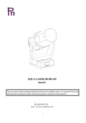 PR Lighting PR-8329 Manual