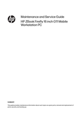 HP ZBook Firefly 16 inch G11 Maintenance And Service Manual