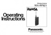 Panasonic RAMSA Operating Instructions Manual