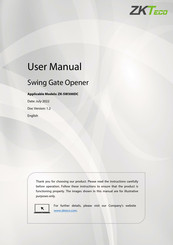 ZKTeco ZK-SW400DC User Manual