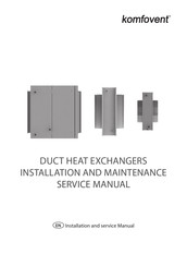 Komfovent DCW-1,4-9 Installation And Maintenance Service Manual