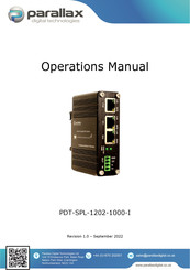 Parallax PDT-SPL-1202-1000-I Operation Manual