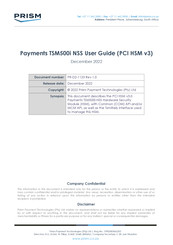 Prism TSM500i Manual