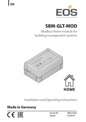 EOS SBM-GLT-MOD Installation And Operating Instructions Manual