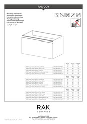 Rak Ceramics RAK-JOY UNOWH080PWH Mounting Instructions