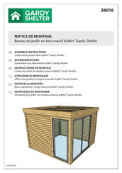 GARDY SHELTER 28016 Assembly Instructions Manual
