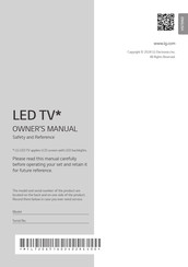 LG 75UT91006LA Owner's Manual