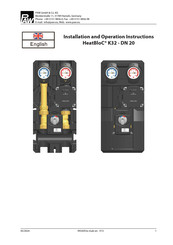 PAW HeatBloC K32 - DN 20 Installation And Operation Instruction Manual