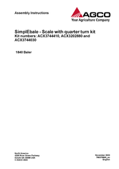 AGCO SimplEbale ACX3202880 Assembly Instructions Manual