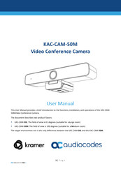 AudioCodes kramer KAC-CAM-50M User Manual