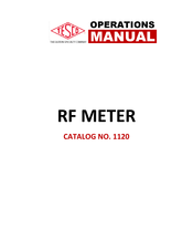 Tesco 1120 Operation Manual