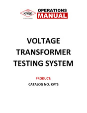 Tesco Knopp KVTS Operation Manual