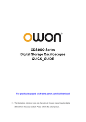 Owon XDS4000 Series Quick Manual