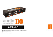 MediaTech audio resolution AFP-16 Owner's Manual