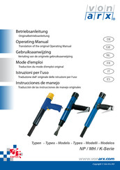 Von Arx NP 23 K Operating Manual