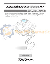 Daiwa LEOBRITZ 500MM Operating Manual