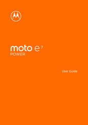 Motorola moto e7 User Manual