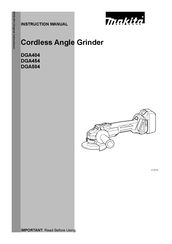 Makita DGA504RTE Instruction Manual