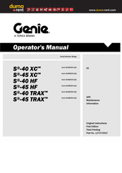 Terex SX40XCH-101 Operator's Manual
