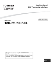 Toshiba Carrier TCB-IFTH2UUG-UL Installation Manual