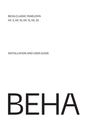 BEHA CLASSIC PANELOVN HC 20 Installation And User Manual
