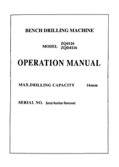 Westlake ZQ4116 Operation Manual