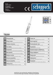 Scheppach TB200 Translation Of The Original Operating Instructions