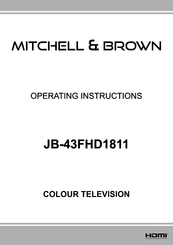Mitchell & Brown JB-43FHD1811 Operating Instructions Manual