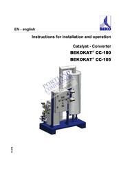 Beko BEKOKAT CC-180 Instructions For Installation And Operation Manual