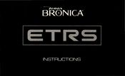 Zenza Bronica ETRS Instructions Manual