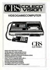 CBS COLECO VISION Instructions Manual