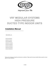 Argo ADGH224MH Installation Manual