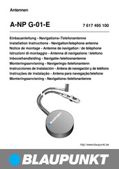 Blaupunkt A-NP G-01-E Installation Instructions Manual