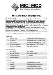 MIC&MOD M25 Manual