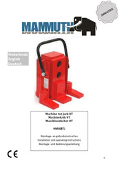 Mammuth HMJ08TJ Installation And Operating Instructions Manual