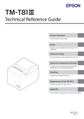 Epson TM-T81III Technical Reference Manual