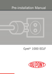 Dupont Cyrel 1000 ECLF Preinstallation Manual