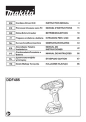 Makita DDF485 Instruction Manual