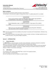 Velocity VDOT-PYH3 Instruction Manual