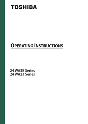 Toshiba 24WA3E63DG Operating Instructions Manual