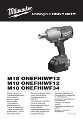 Milwaukee M18 ONEFHIWP12 Original Instructions Manual