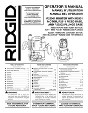 RIDGID R22001 Operator's Manual