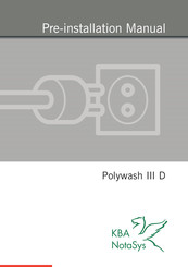 KBA Polywash III D Preinstallation Manual