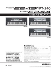 Yamaha PSR-E244 Service Manual